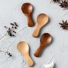 Mini Natural Wooden Spoon Scoop Tea Coffee Condiment Salt Seasoning Sugar Spoon Ice Cream Spoon