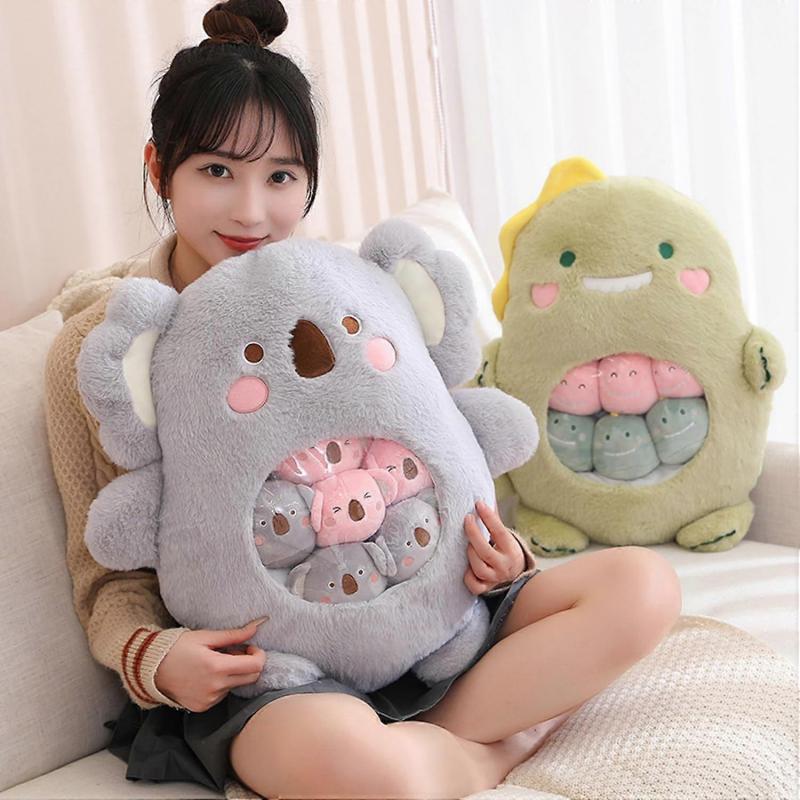 Cute Plush Toy Doll Pillow Plush Animal Set Creative Children's Toy (koala)