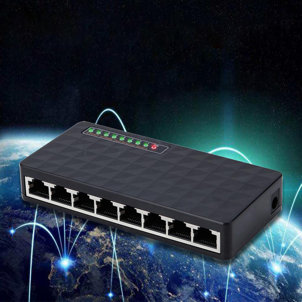 10/100 Мбит/с 8-портовый настольный Fast Ethernet LAN RJ45 сетевой коммутатор концентратор адаптер маршрутизатор для PS 3