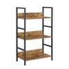 XINYF Open Shelving Unit, 3 Tiers, 60cm Wide X 30cm Deep X 100cm High (L-3 Tiers, Brown)