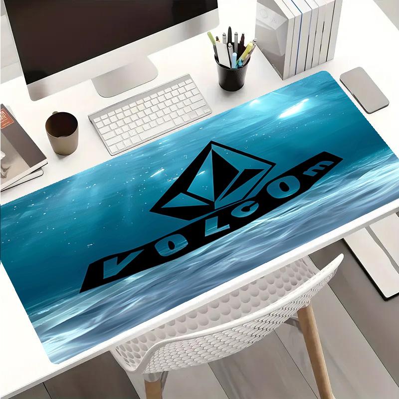 V-VOLCOM LOGO Mouse Pad - Non-Slip Rubber Base, Smooth Surface for Work,Gaming,Office,And Home Use, Desk Mouse Pad