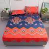 Deep Pocket Fitted Sheet Set King Queen Double Full Size Bohemian Floral Bed Linen Set 27cm Deep