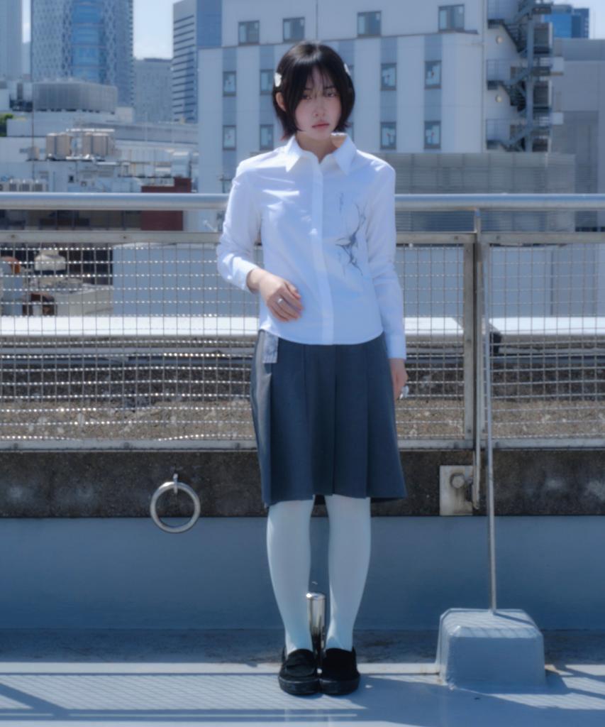 Плиссированная юбка миди Miyuki Miuki (Серый)