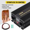 Инвертор чистой синусоиды 2500 Вт, Автомобильный инвертор DC 12V AC 230V, Порт USB, ЖК-дисплей, Пульт дистанционного управления, Защитные функции, Преобразователь мощности