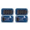 4Pcs 4 Digit Tube Display Module Red Adjustable Brightness LED Segment Support for TM1637 Drive Chip with Clock