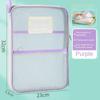 Прозрачная прозрачная сумка для файлов, многофункциональная сумка для документов, школьные канцелярские товары