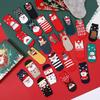 Christmas Sock Advent Calendar for Kids 24-Day Countdown Holiday Decoration Cotton Stocking Stuffers for Children's Rooms Parties
