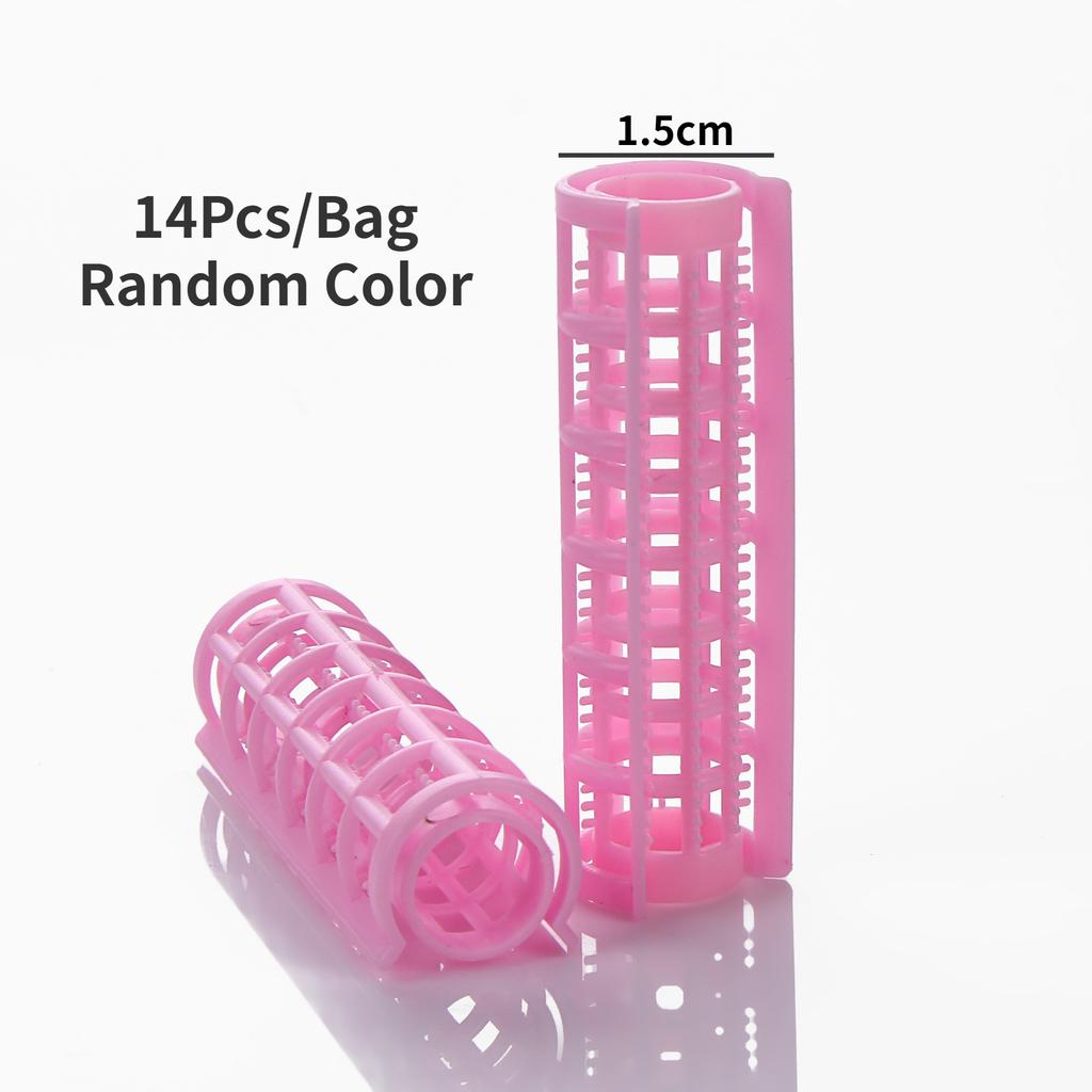 6/8/12/14Pcs Heatless Hair Curler No Heat Hair Rollers Plastic Lazy Curls Root Perm Rods Bangs Curling Rod Hair Styling Tools