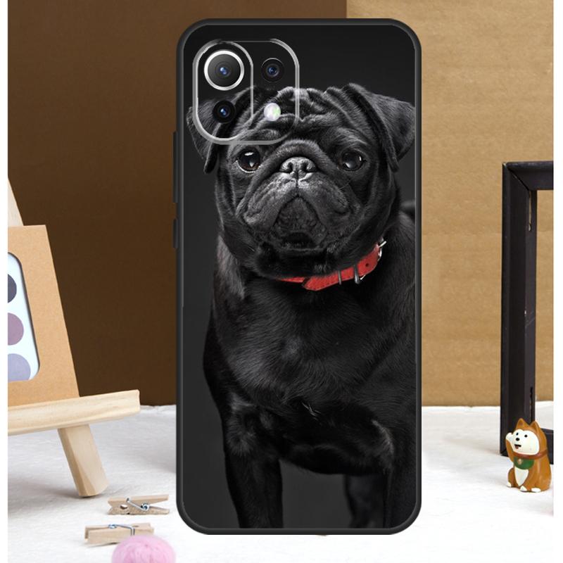 Милый чехол с мопсом для Xiaomi 15 14 Ultra 13T 14T 15T 17 Pro Max POCO F7 Pro F5 F6 X5 X6 X7 F8 Ultra