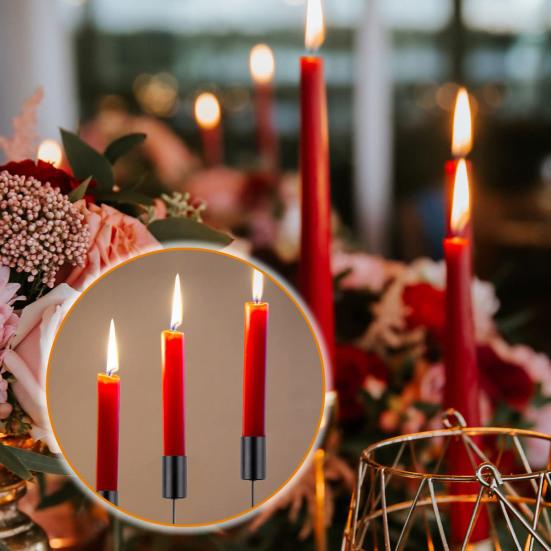 6 шт. подсвечник колышек тяжелый металлический подсвечник шип конус свеча столб