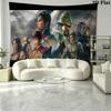 Dynasty Warriors Wall Tapestry Aesthetic Wall Hanging Printed Fabric Blanket Decorative Tapestries for Bedroom Living Room Home Decor