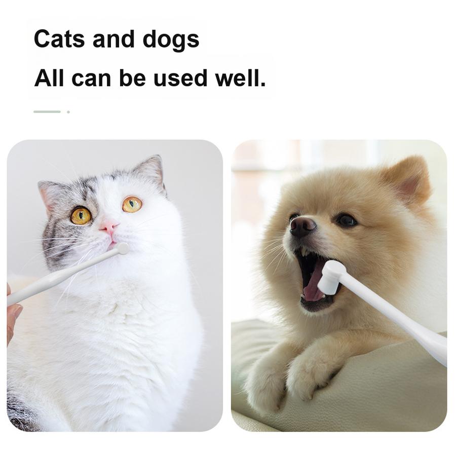 Histotree Зубная щетка для питомцев Зубная щетка для собак Кошек Щенков Щетка для чистки полости рта Товары для животных