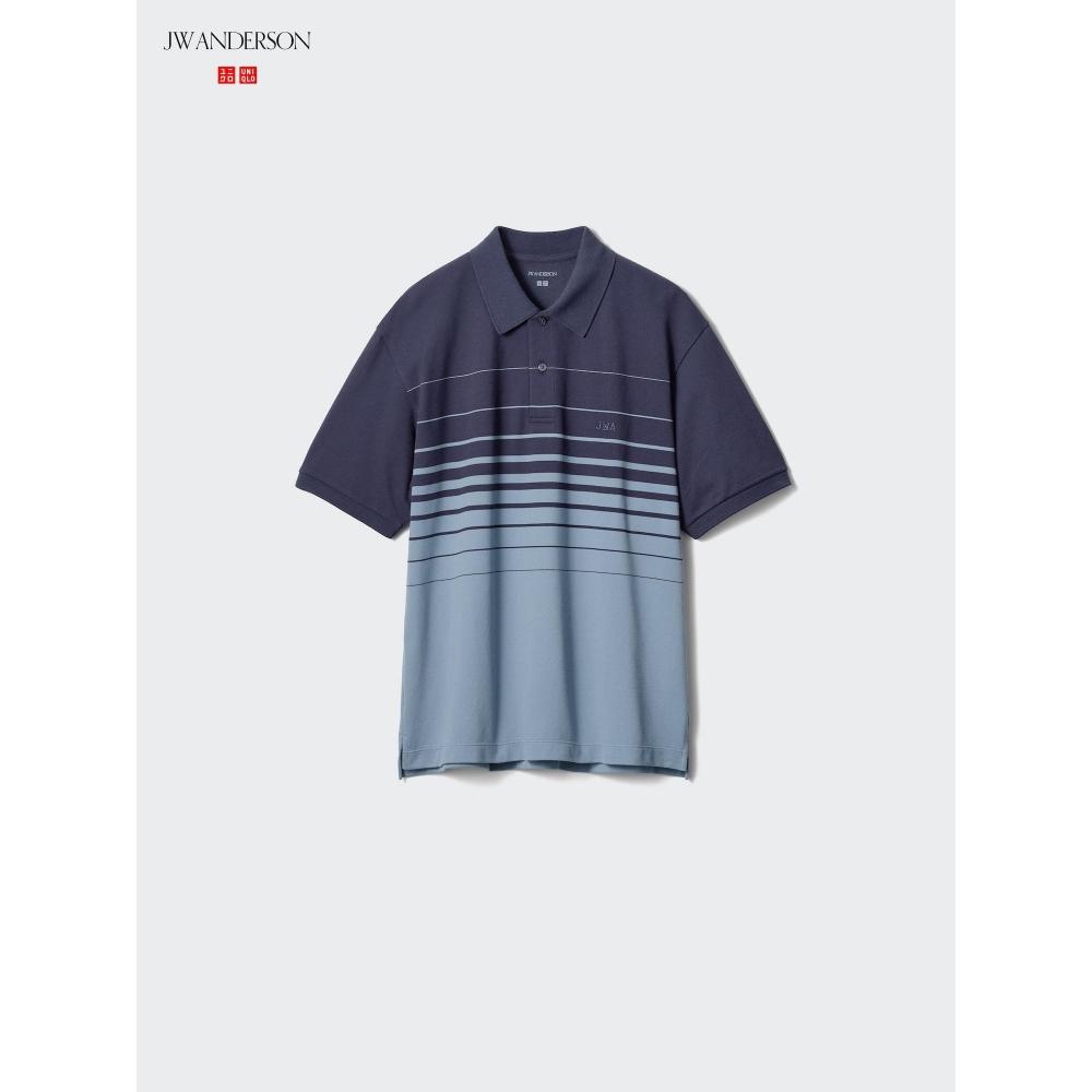 Uniqlo Рубашка поло с каймой Japan Dry Kanoko