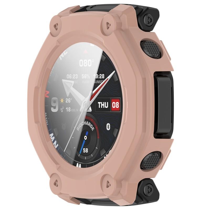 Tempered Glass Case For Amazfit T-REX 3 Pro/ T- Rex3 Smart Watch Full Cover Bumper for Huami Trex3 Pro 44mm 48m Shell Accessoies