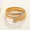 European and American diamond-encrusted multi-layer bracelet, high-end trendy cool personality exaggerated bracelet, bracelet jewelry