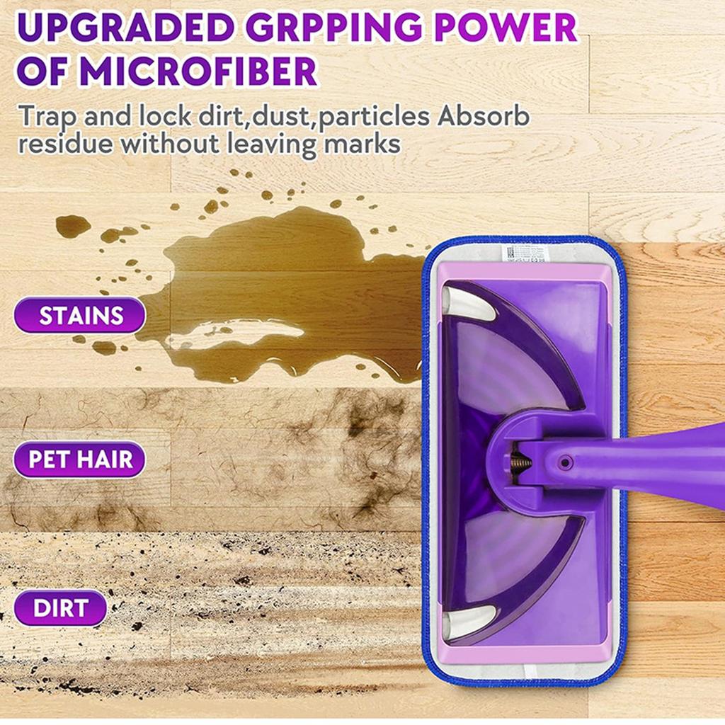 Wet/Dry Microfiber Mop Replacement Pad Mop Head T