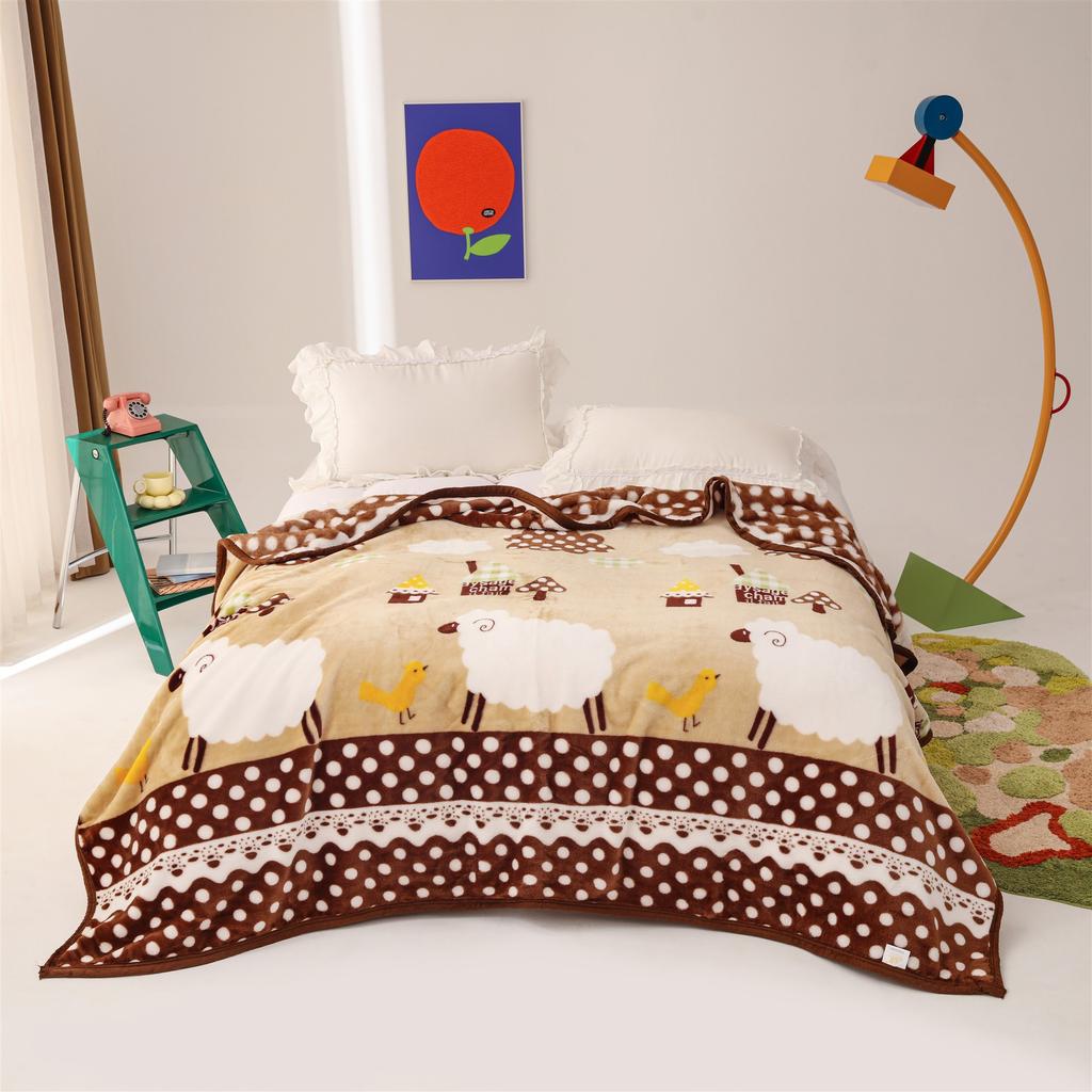 200x230cm Thin Raschel Mink Single Layer Spring and Autumn Plush Blanket for Bed Soft Warm Fluffy Throw Blankets Fleece Quilts