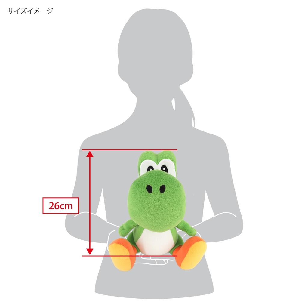 Sanei Boeki Super Mario ALL STAR COLLECTION Yoshi (M) W18×D20×H26cm Plush AC19