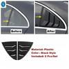 Black / Carbon Fiber Rear Window Louvers Spoiler Panel Cover Trim Accessories For Benz A Class W177 A200 A220 Sedan  - 2024