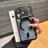 Роскошная противоударная броня-бампер для защиты камеры для iPhone 17 Air 16 15 14 Plus 13 12 11 Pro Max Прозрачная для Magsafe Чехол