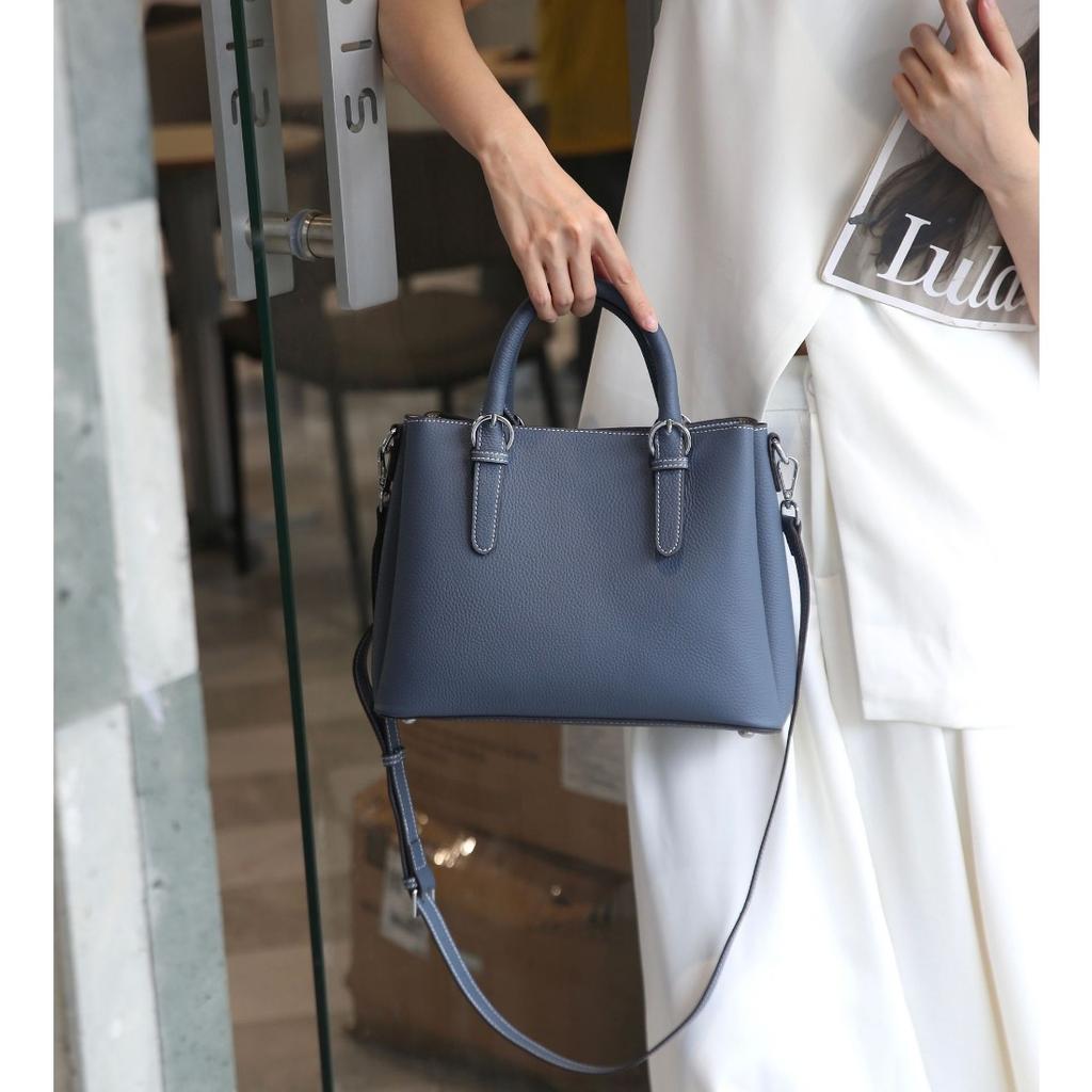 Cowhide Shoulder Women's Bag Large Capacity Crossbody Women's Fashion Simple Shopping Bag Practical and Generous Bag