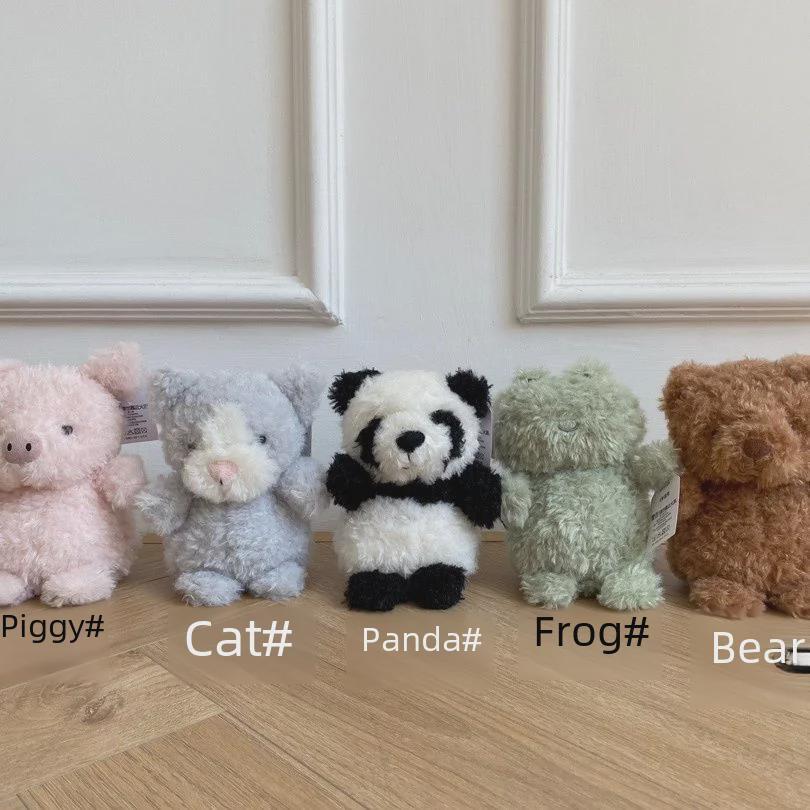 Набор плюшевых кукол Curly Series: Медведь, Лиса, Панда, Щенок, Золотой Дракон - Идеальный Подарок Для Девочек