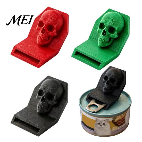 Stable Can Opener Gothic Skull Opener, 3D Printed Pull Tab Tool, Trendy Kitchen Accessory Gift for Friends Halloween