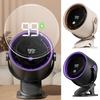 Desk Fan Digital Display 100 Speeds Strong Airflow Low Noise 360-Degree