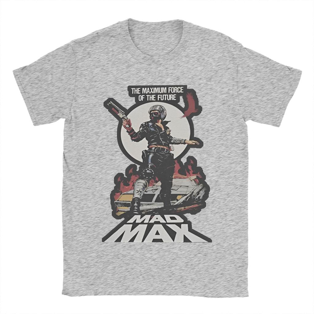 Винтажная футболка Mad Max Rockatansky Джордж Миллер Винтажная футболка Мужская 100% хлопок Короткий рукав Круглый вырез Летний топ Футболка