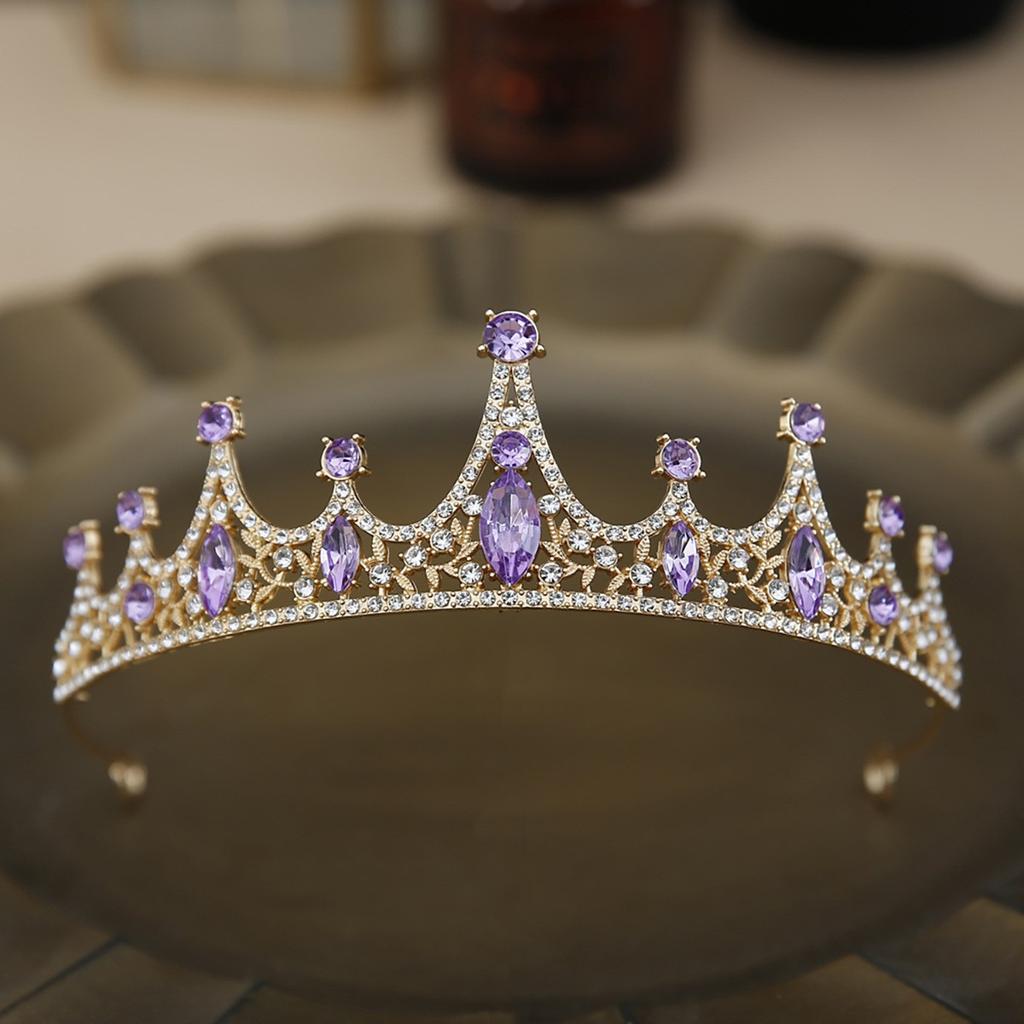 Корона новой невесты сделана из барочного хрусталя и очаровательна. Это красивое свадебное украшение для головы для невест и повязка на голову для дня рождения принцессы.