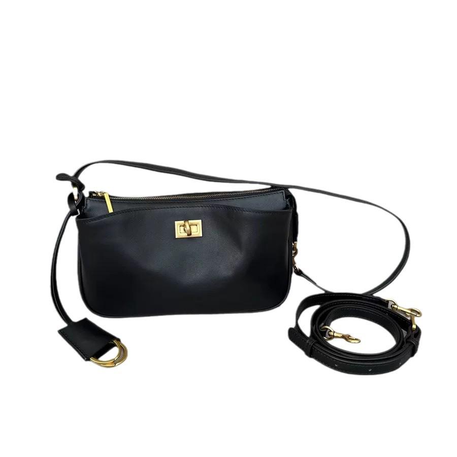 Высококачественная женская сумка-кроссбоди хобо из натуральной кожи 2025