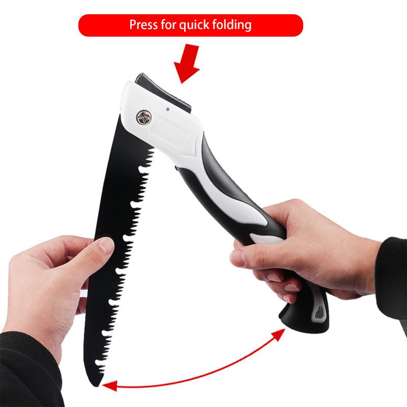260mm Folding Saw Efficient Chip Removal Lock Design Pocket Pruning Saw For Bone Trees Wood Trimming