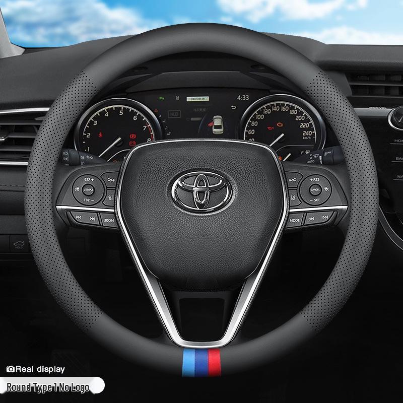 Чехол на руль Toyota Levin Hybrid из натуральной кожи - Универсальный всесезонный ультратонкий автомобильный аксессуар