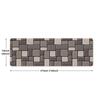 1Pcs Anti Fatigue Kitchen Rugs, Waterproof  Brown Brick Print Non-Slip Thick Cushioned Kitchen Mat Heavy Duty Comfort Standing Mat for Kitchen