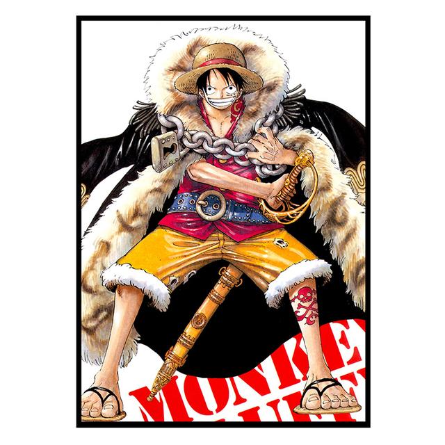 Японское аниме, сплошной постер, настенная живопись, «разыскивается Луффи», холст с изображением битвы, картины для дома, гостиной, спальни, декор