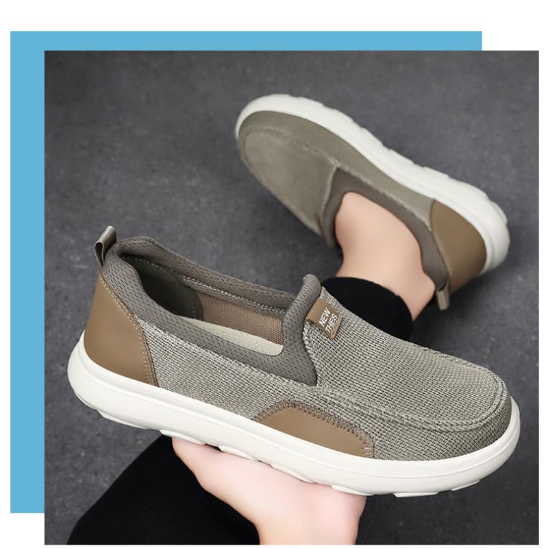 Туфли из ткани для женщин на весну и осень, дышащие одинарные туфли, туфли на одну ногу для пар, повседневная мужская обувь для прогулок