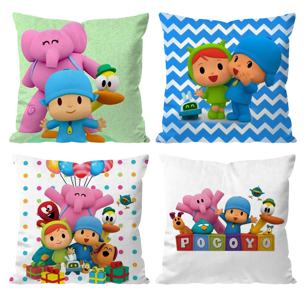Чехол на подушку B-Boy-Girl-Pocoyo с принтом Наволочка для подушки для гостиной, дивана и декора спальни