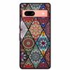 3D Flowers Case For Google Pixel 7a 5G Case Emboss Relief Floral Black Silicone Soft Back Covers For Google Pixel 7a Case Fundas