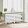 VidaXL White Radiator Cover 175x20x82 Cm Engineered Wood, Radiator Cap, Top Radiator Cover, Profile Radiator 852708