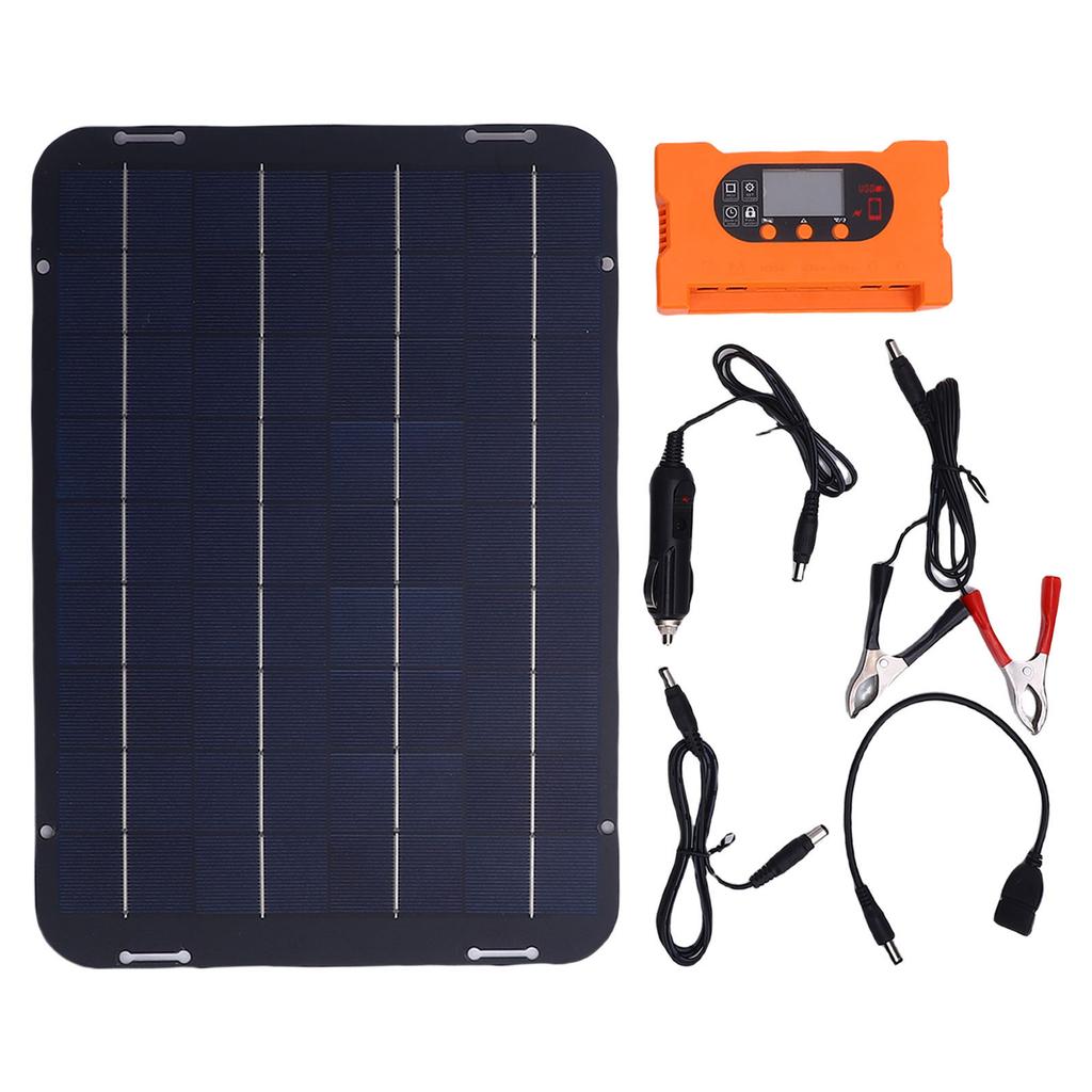 12W 18V Solar Panel Kit IP65 Water Proof Solar Panel Battery Charger Maintainer with Controller for