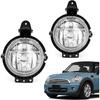 Пара противотуманных фар TOPUS для Mini Cooper R55 R56 R57 R58 R59 2007-2015, Mini Clubman 2006-2013, передний бампер, противотуманная фара БЕЗ лампочек, левая и правая стороны, прозрачные