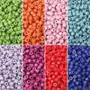 Colorful Acrylic Cylinder Beads for DIY Jewelry - Round Barrel Seed Beads for Earrings, Necklaces, and Bracelets.