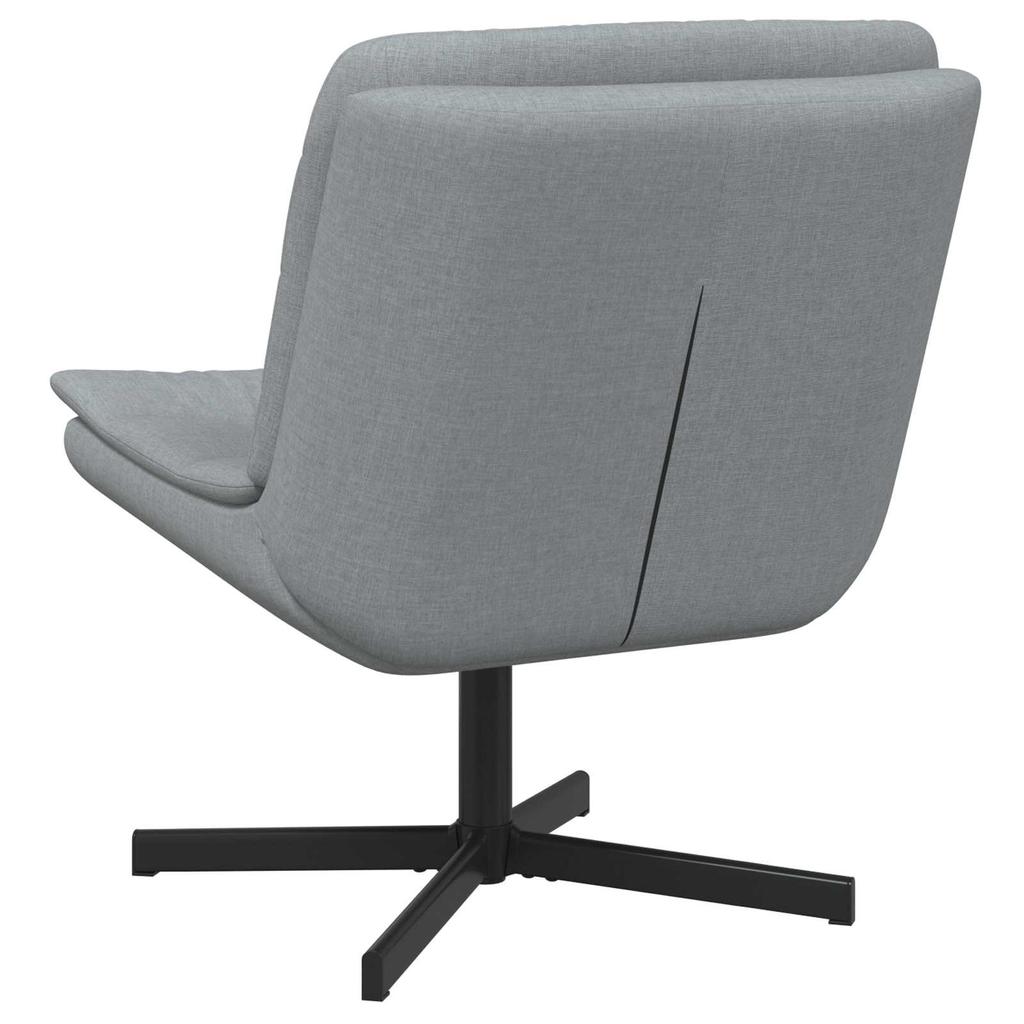 Swivel Chair Light Grey 63 x 75 x 76 cm Fabric