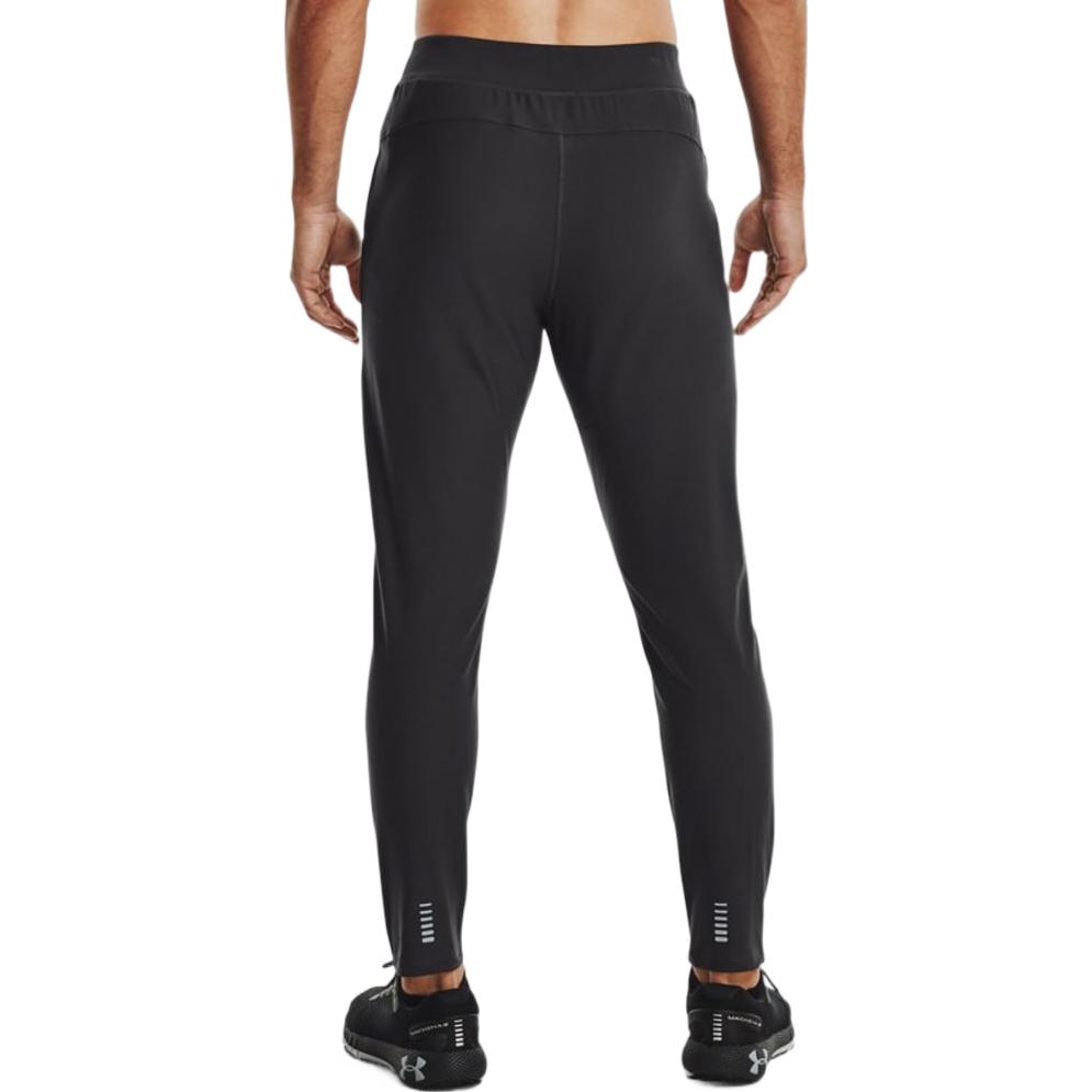 Under Armour Твердые высокоэластичные брюки для бега, мужские штаны, угольно-нефритовый, серый 1366271-010