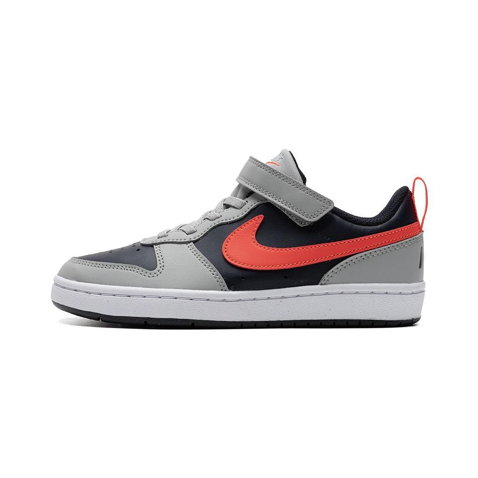 Nike Court Borough Low Recraft PS Light Smoke Bright Crimson Kids Sneakers Grey Light-Smoke-Grey Dark-Obsidian DV5457-003