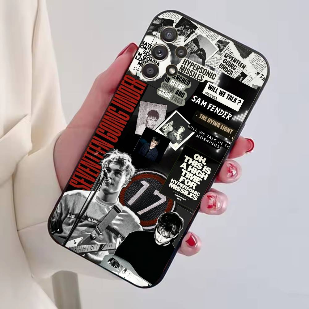 Чехол для телефона Singer S-Sam Fender для Samsung S25, S24, S21, S22, S23, S30, Ultra, S20, Plus, Fe, Мягкий силиконовый черный чехол