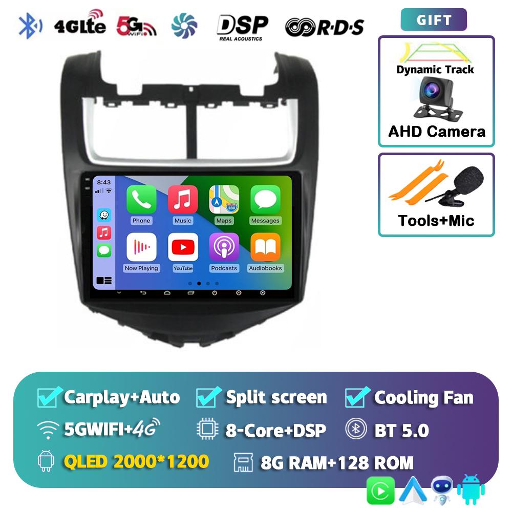 Android 14 Carplay Auto Car Radio For Chevrolet Aveo 2014 2015 2016 2017 Multimedia Player GPS Navigation DSP BT 2din DVD Stereo