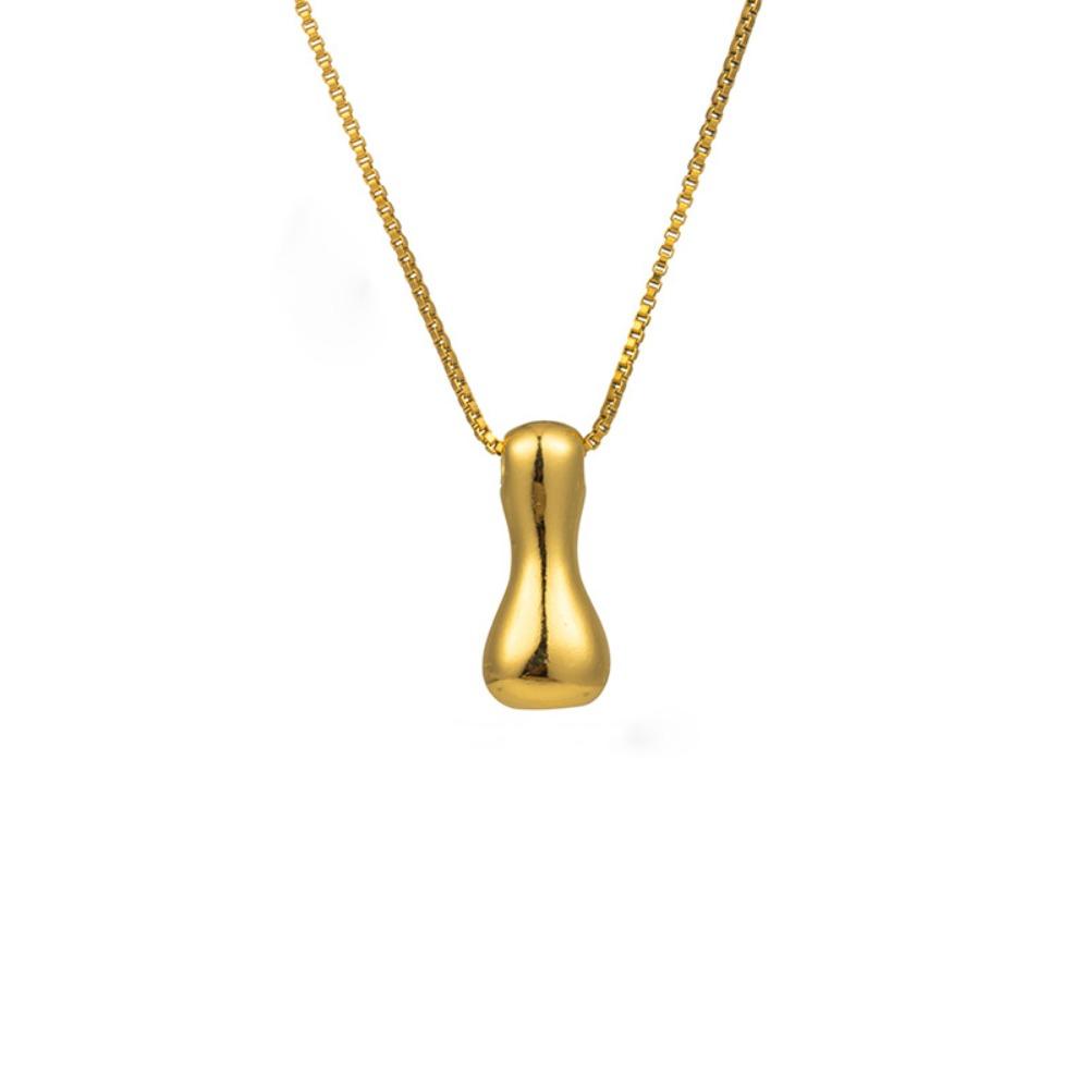 Alphabet Letter Pendant Necklace Gold Color A-Z Letter Clavicle Chain Delicate Women Choker  Women