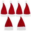 10Pcs Mini Christmas Hat Lollipop Ornament Holiday Party Decoration Reusable Cap Lollipop Christmas Hat Xmas Supplies