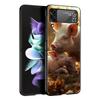 Cute Pig Hard PC Phone Case For Samsung Galaxy Z Flip 7 6 5 4 Black Cover For Galaxy Z Flip 3 Foldable Fundas Shell Capas Bags